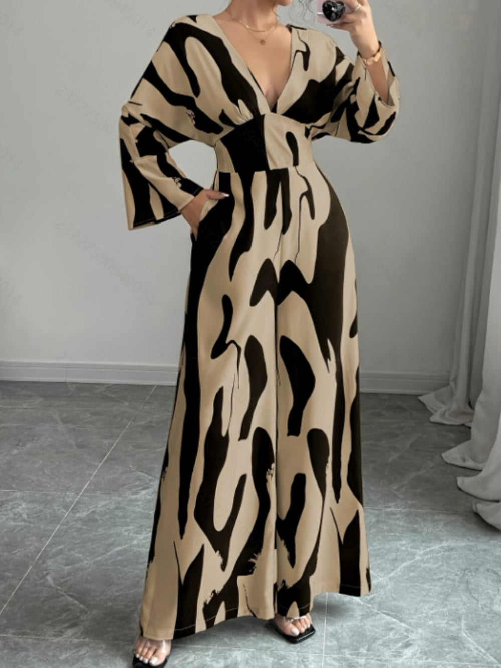 Evelyn | Abstract Pattern Jumpsuit for Women