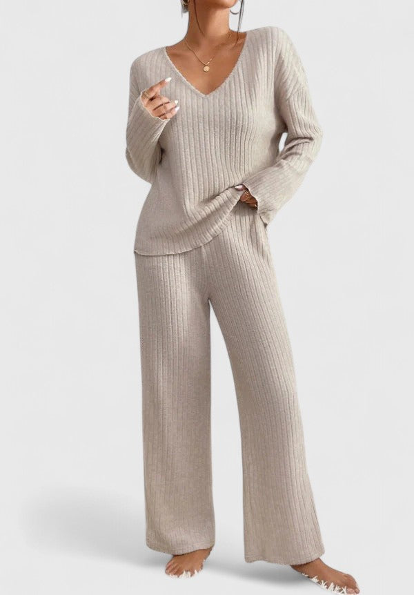 Ava | Soft Grey Women's Lounge Set