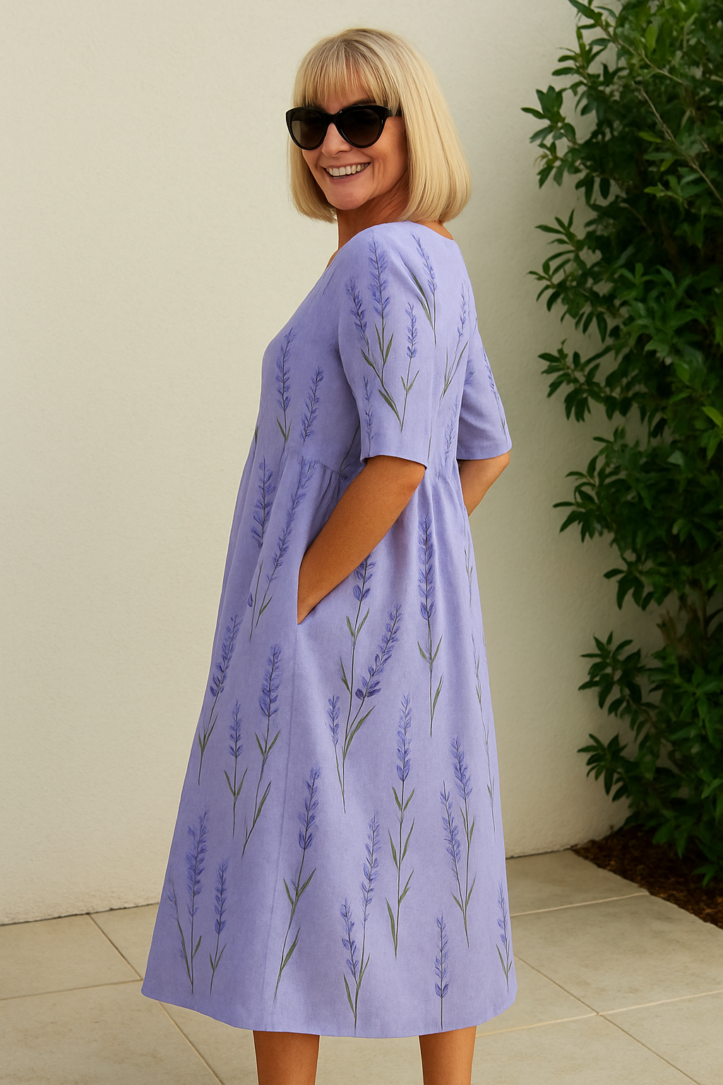 Eliza | Soft Blue Women's Dress